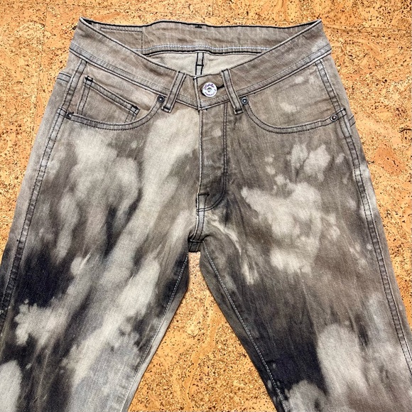 Volcom Stone Boardwear Vintage Tie Dye Acid Wash Jeans In Brown Sz 30 - Picture 12 of 15